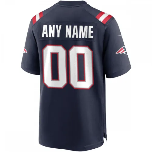 Jersey de Juego Personalizado Nike New England Patriots - Navy
