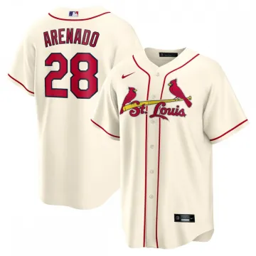Nolan Arenado St. Louis Cardinals Camiseta Oficial Nike Alternate Réplica del Jugador - Crema
