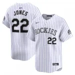 Nolan Jones Colorado Rockies Nike Home Limited Player Jersey - Blanc Nolan Jones Colorado Rockies Nike Home Limited Player Jersey - White