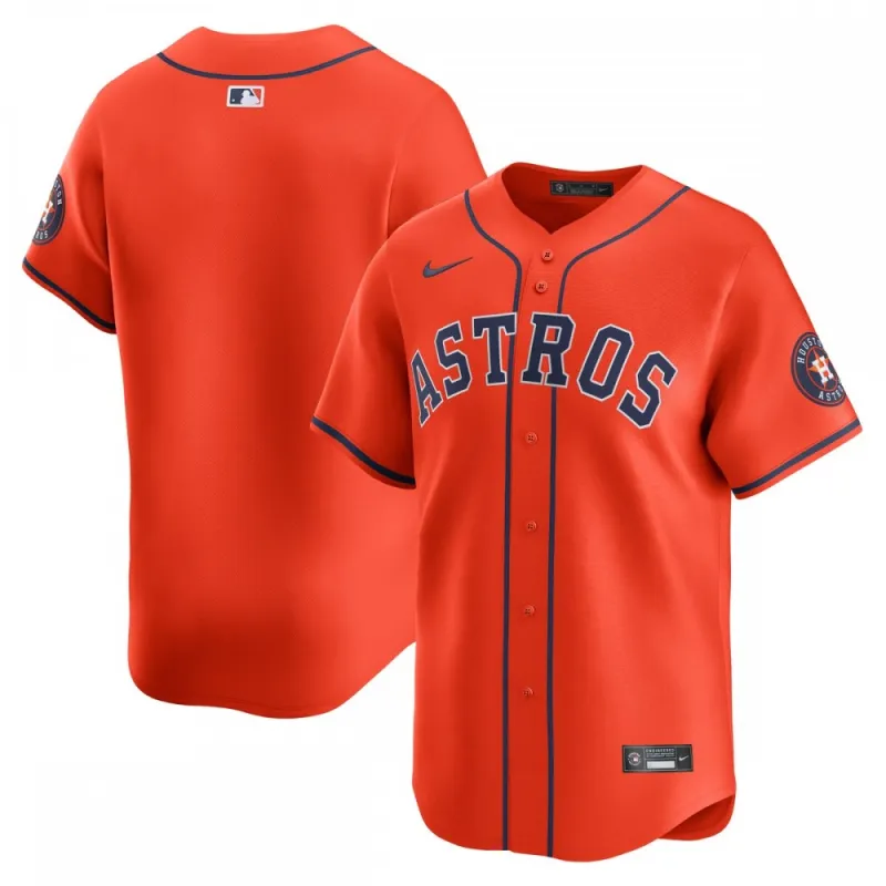 Houston Astros Nike Alternate Limited Jersey – Orange