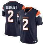 Patrick Surtain II Denver Broncos Nike Mile High Collection Vapor F.U.S.E. Limited Jersey - Navy Patrick Surtain II Denver Broncos Nike Mile High Collection Vapor F.U.S.E. Limited Jersey – Navy