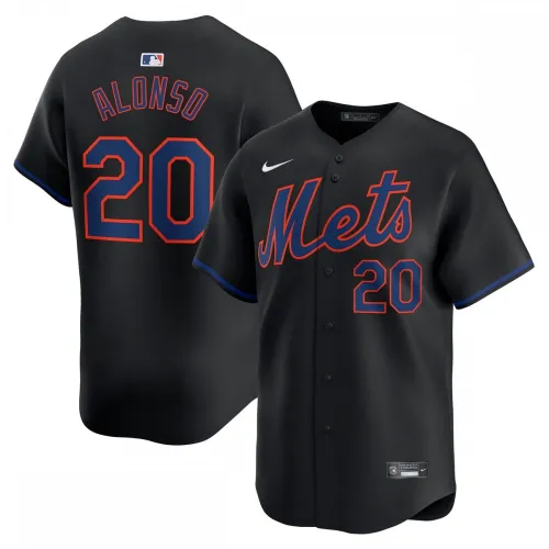 Pete Alonso New York Mets Nike Alternate Limited Player Jersey - Noir