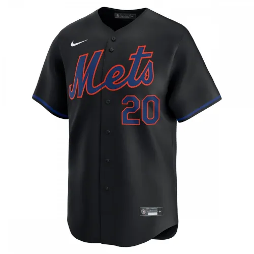 Camisa alternativa de jogador Pete Alonso do New York Mets da Nike - Edição Limitada - Preta