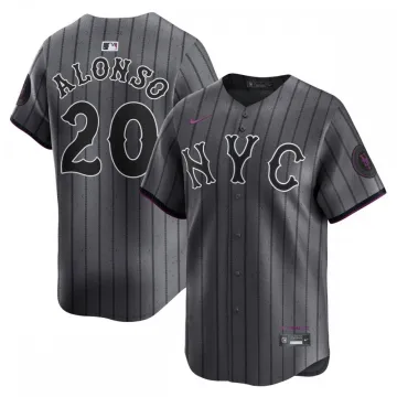 Pete Alonso New York Mets Maglia da giocatore limitata Nike 2024 City Connect - Grafite