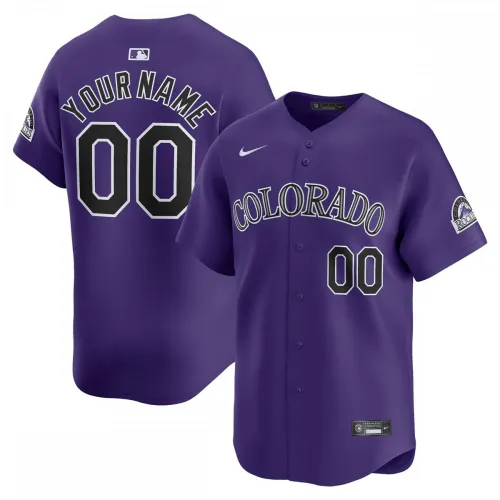 Camisa alternativa personalizada Nike dos Colorado Rockies – Roxa