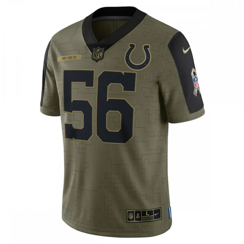 Quenton Nelson Indianapolis Colts Nike Men's 2021 Salute To Service Limited Player Jersey - Olive