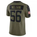 Quenton Nelson Indianapolis Colts Nike Men's 2021 Salute To Service Limited Player Jersey - Olive