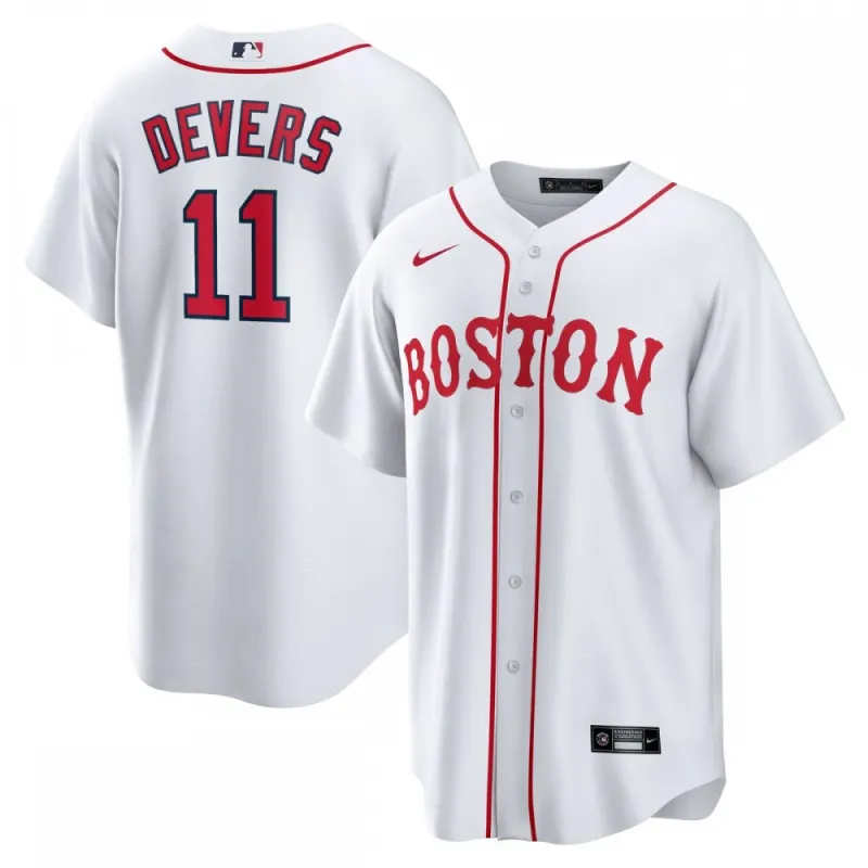 Rafael Devers Boston Red Sox Nike 2021 Patriots’ Day Team-inspired Fan edition Player Jersey – White