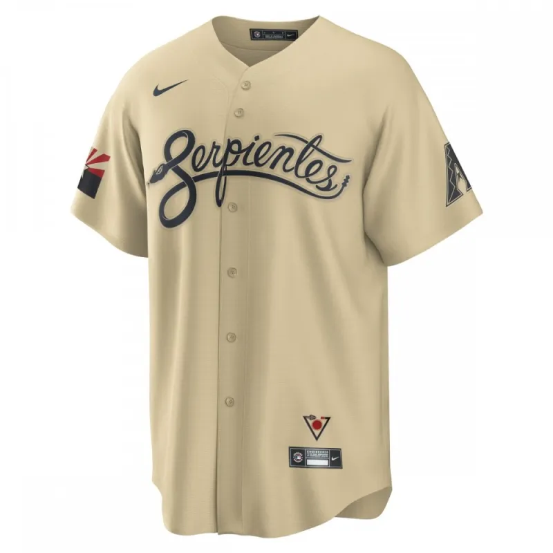 Randy Johnson Arizona Diamondbacks Nike City Connect Replica Player Jersey – Sand