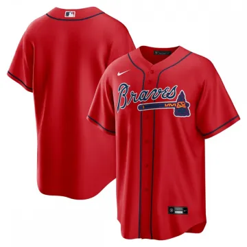 Camiseta del equipo de los Atlanta Braves, edición alternativa para aficionados de Nike - Roja