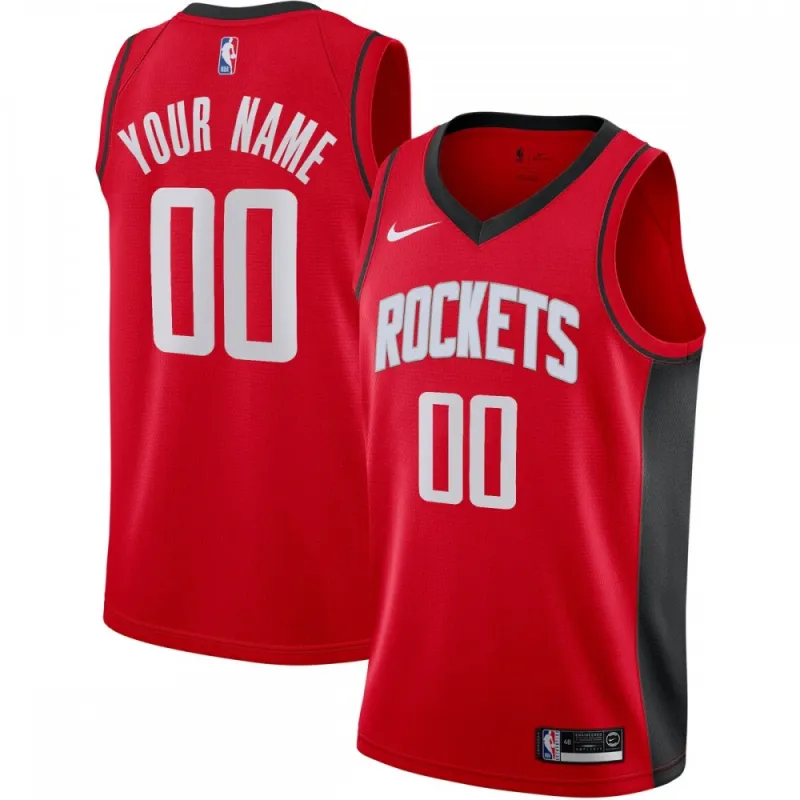 Houston Rockets Custom Men’s Swingman Jersey – Icon Edition – Red