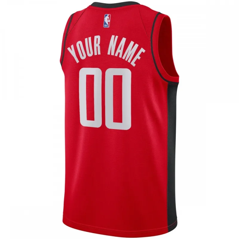 Houston Rockets Custom Men’s Swingman Jersey – Icon Edition – Red