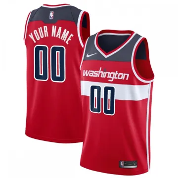 Washington Wizards Custom Men's Swingman Jersey - Icon Edition - Red