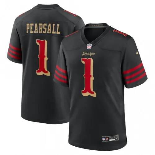 Ricky Pearsall San Francisco 49ers Nike 2025 Rivalries Collection Game Jersey - Zwart