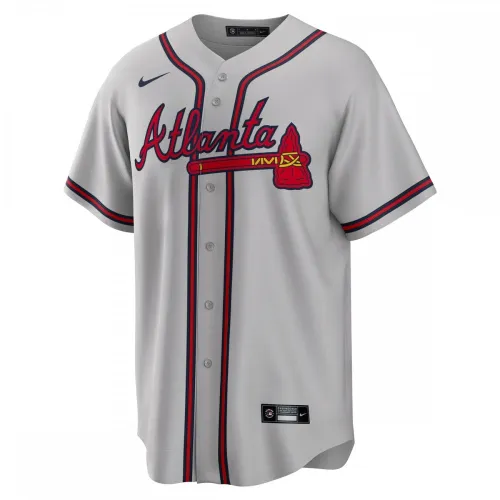Ronald Acuna Jr. Atlanta Braves Nike Road Replica Player Name Jersey – Gray