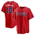 Ronald Acuna Jr. Atlanta Braves Nike Alternate Fan Edition Trikot mit Spielernamen – Rot