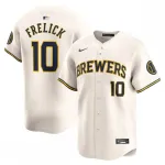 Maillot de joueur Nike « Home Limited » de Sal Frelick (Milwaukee Brewers) - Crème Maillot de joueur Nike « Home Limited » de Sal Frelick des Milwaukee Brewers – Crème