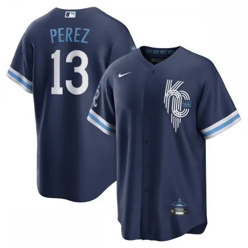 Salvador Perez Kansas City Royals Nike 2022 Stadt verbinden Replica Spieler Jersey - Navy