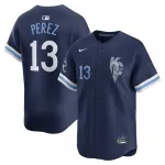 Salvador Perez Kansas City Royals Nike City Connect Limited Player Jersey – Navy