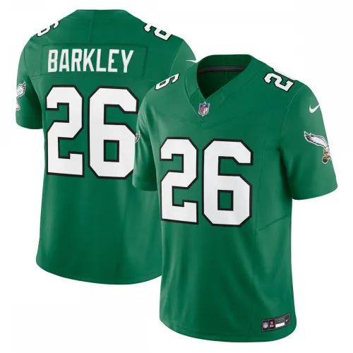 Saquon Barkley Philadelphia Eagles Nike Alternate Vapor FUSE Limited Jersey - Kelly Green