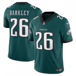 Saquon Barkley Philadelphia Eagles Nike Vapor F.U.S.E. Camisola limitada - Verde meia-noite Camisa Nike Vapor F.U.S.E. Limited de Saquon Barkley dos Philadelphia Eagles – Verde Meia-Noite