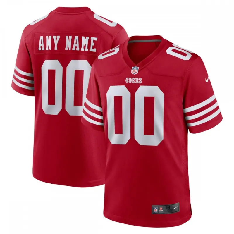 San Francisco 49ers Nike Custom Jersey – Scarlet