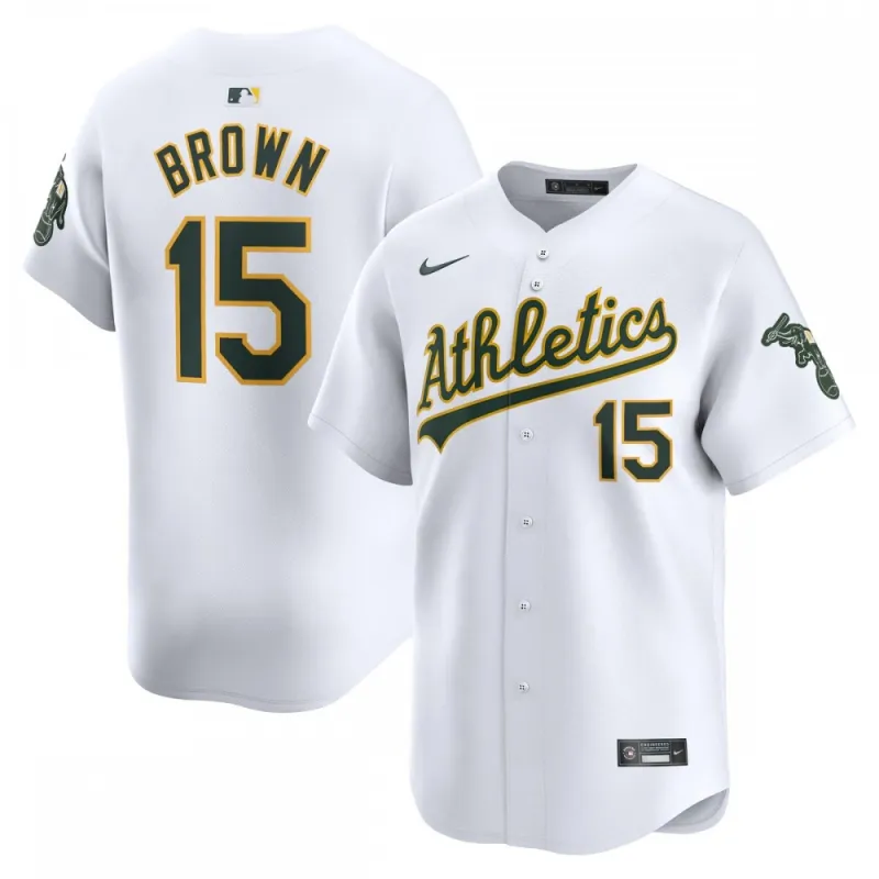 Seth Brown Oakland Athletics Nike Home Maglia Giocatore Limitata - Bianco