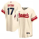 Shohei Ohtani Los Angeles Angels Nike 2022 City Connect Réplica de Camisola de Jogador - Creme Shohei Ohtani Los Angeles Angels Nike 2022 City Connect Replica Player Jersey – Cream