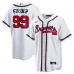 Spencer Strider Atlanta Braves Nike Replica Player Jersey - Wit