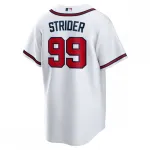 Spencer Strider Atlanta Braves Nike Replica Player Jersey - Wit
