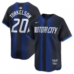 Maglia Nike City Connect Limited 2024 di Spencer Torkelson dei Detroit Tigers - Blu navy Spencer Torkelson Detroit Tigers Nike 2024 City Connect Limited Jersey – Navy