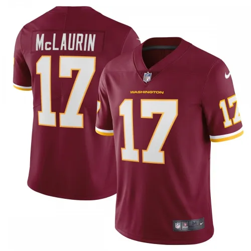 Camiseta limitada Nike Vapor del equipo de fútbol americano de Washington de Terry McLaurin - Borgoña