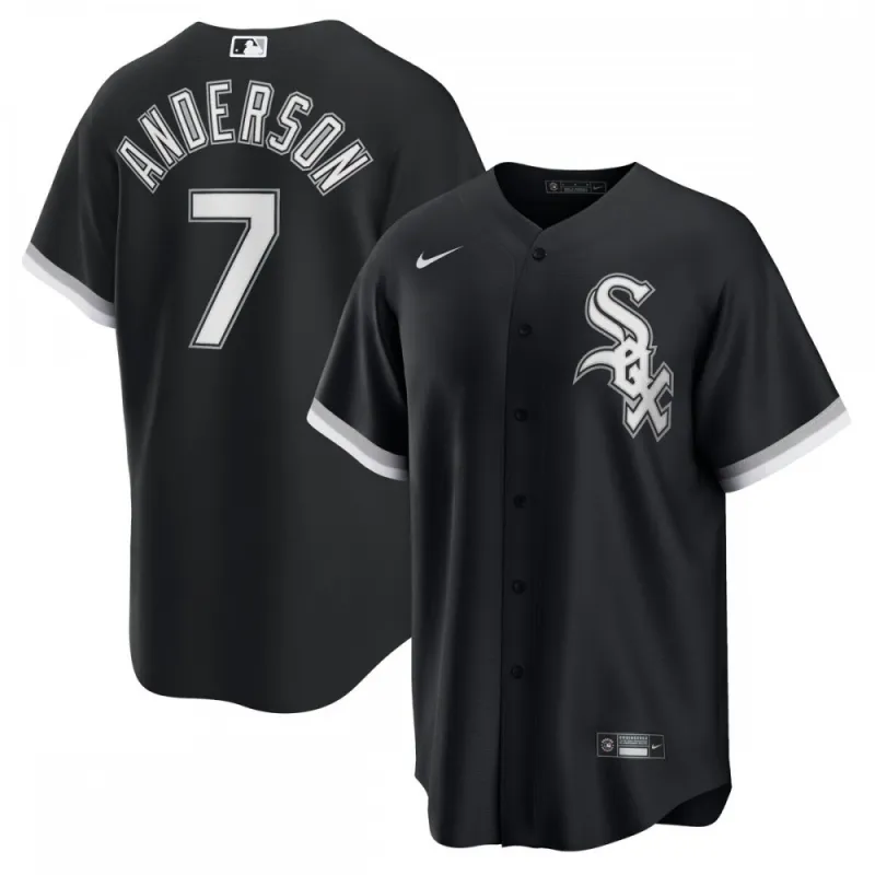 Tim Anderson Chicago White Sox Nike Alternate Replica Player Jersey – Black