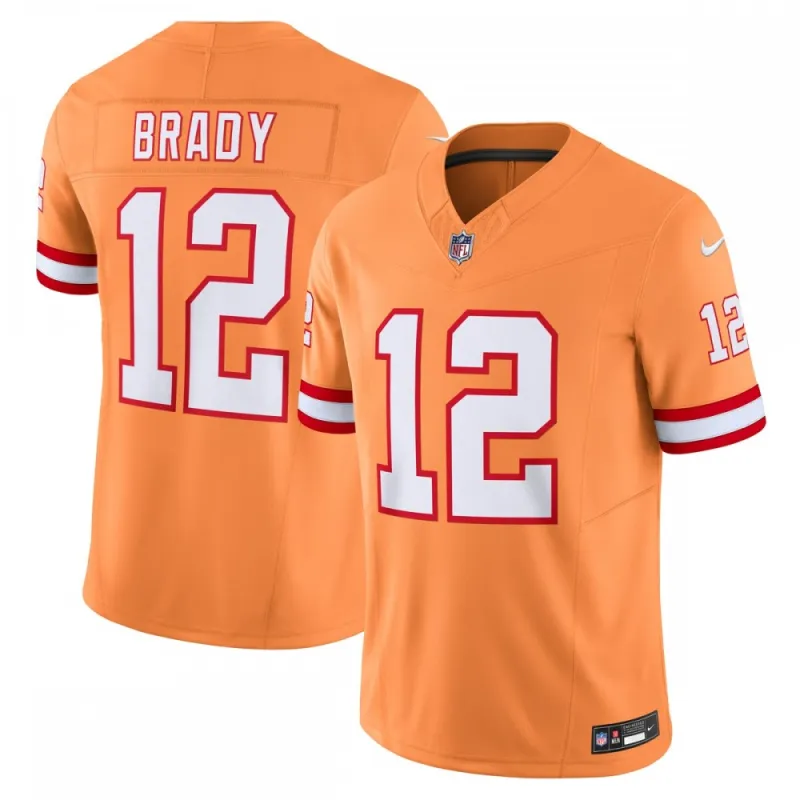 Tom Brady Tampa Bay Buccaneers Nike Vapor F.U.S.E. Limited-Trikot – Orange