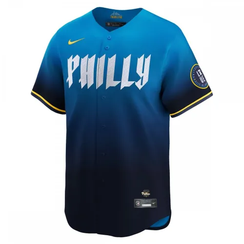 Maglia da giocatore Trea Turner dei Philadelphia Phillies, Nike 2024 City Connect Limited - Blu