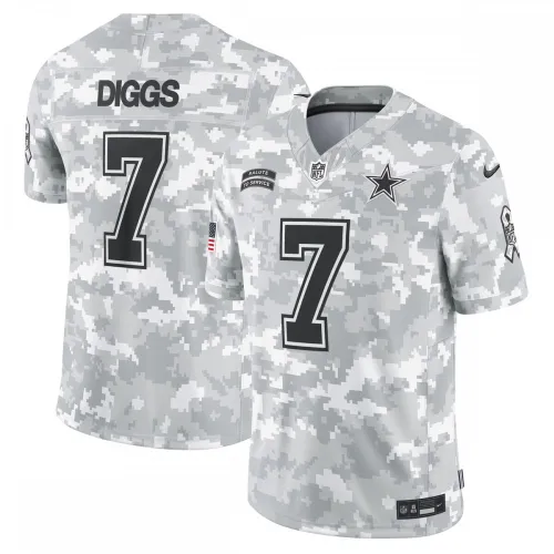 Trevon Diggs Dallas Cowboys Nike Men's 2024 Salute to Service Limited Jersey - Arctic Camo