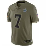 Trevon Diggs Dallas Cowboys Nike 2022 Salute To Service Limited Jersey – Olive