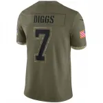Trevon Diggs Dallas Cowboys Nike 2022 Salute To Service Limited Jersey – Olive