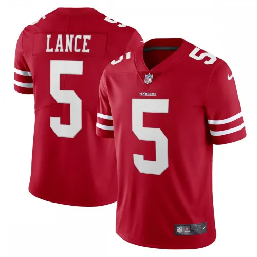Trey Lance San Francisco 49ers Nike Vapor Limited Player Jersey - Scharlaken