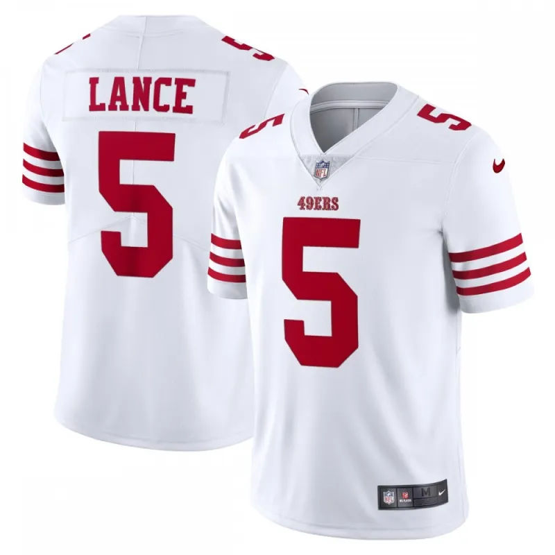 Trey Lance San Francisco 49ers Nike Vapor Limited Jersey – White