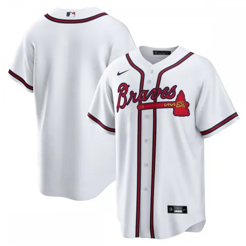 Atlanta Braves Nike Fan-Trikot (ohne Aufdruck) für Heimspiele – Weiß