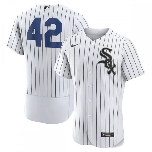 Maillot authentique Nike des White Sox de Chicago pour la Journée Jackie Robinson 2023 - Blanc
