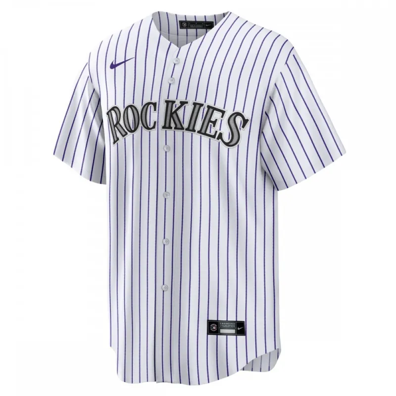 Colorado Rockies Nike Home Blank Replica Jersey - Branco