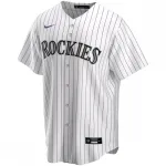 Colorado Rockies Nike Home Replica Custom Jersey – White