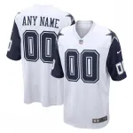 Dallas Cowboys Nike Alternate Custom Game Jersey - White Dallas Cowboys Nike Alternate Custom Game Jersey – White