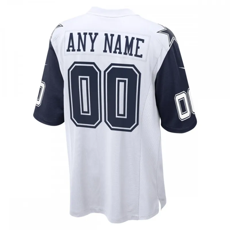 Dallas Cowboys Nike Alternate Custom Game Jersey – White