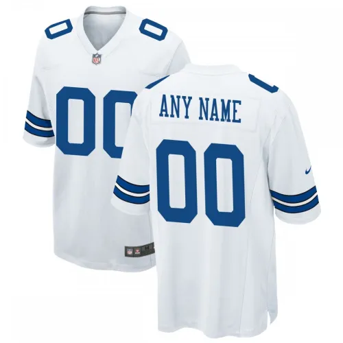 Dallas Cowboys - Maglia da gioco personalizzata Nike - Bianco