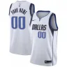 Camiseta Swingman personalizada para hombre de los Dallas Mavericks, color blanco - Edición Asociación