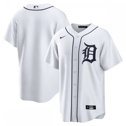 Detroit Tigers Nike Thuis Replica Team Jersey - Wit