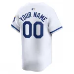 Kansas City Royals Nike Home Limited Custom Jersey - Wit